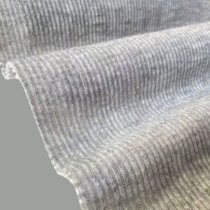 grey rib knitted fabric